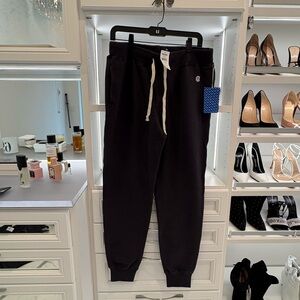 Todd Snyder Asphalt Slim Jogger Sweatpant with Natural Drawcords